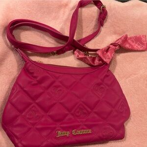 Juicy Couture Fuchsia Quilted Shoulder Bag